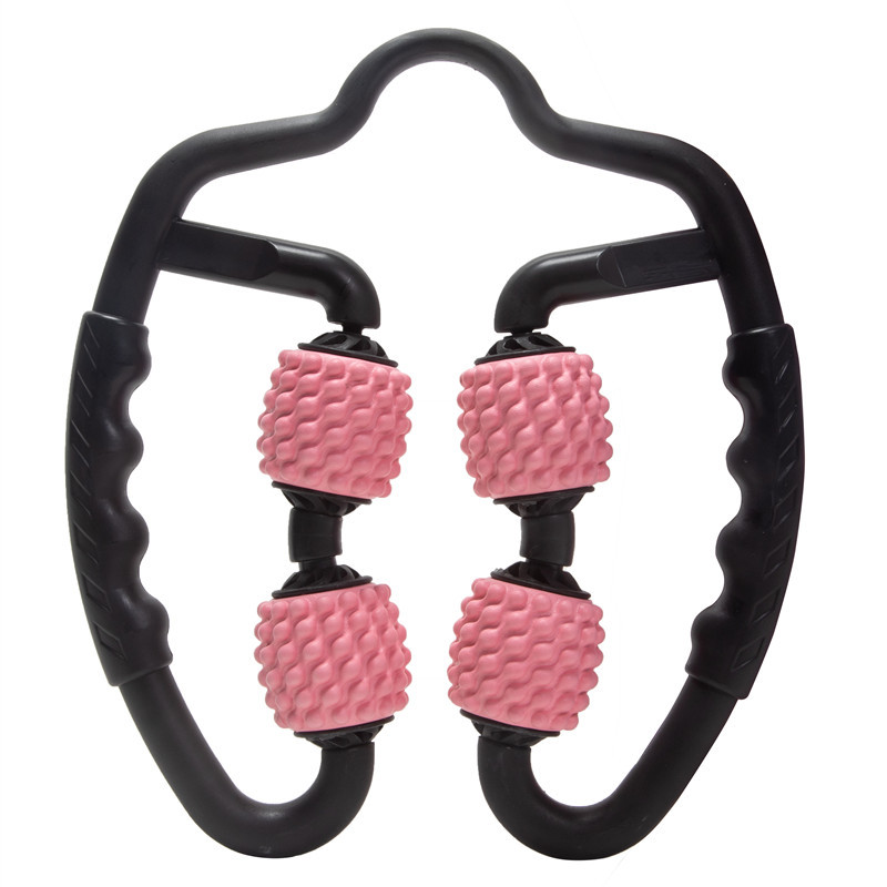 Muscle Roller Stick - 4륜 다리 슬리머 부드러운 고무 요가