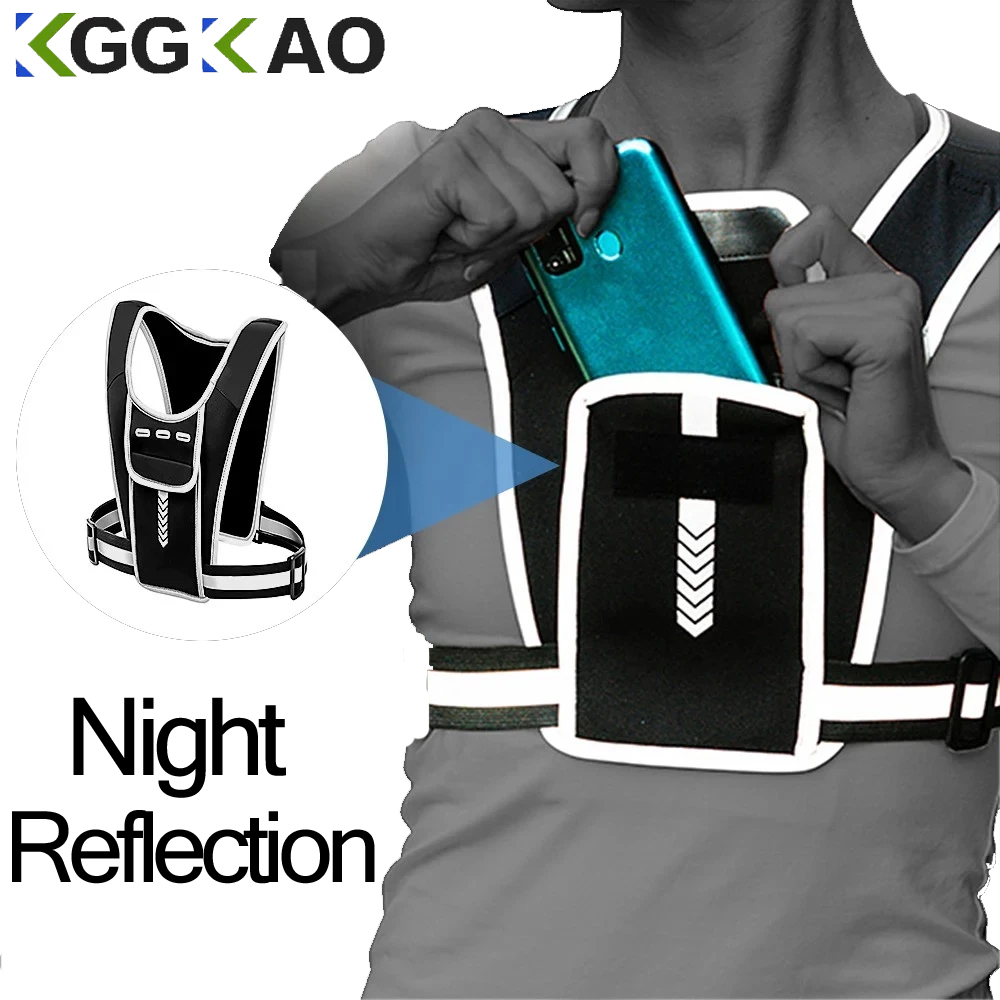 Running Gear Phone Holder - 남녀공용 러닝 조끼, 방수 휴대폰 및