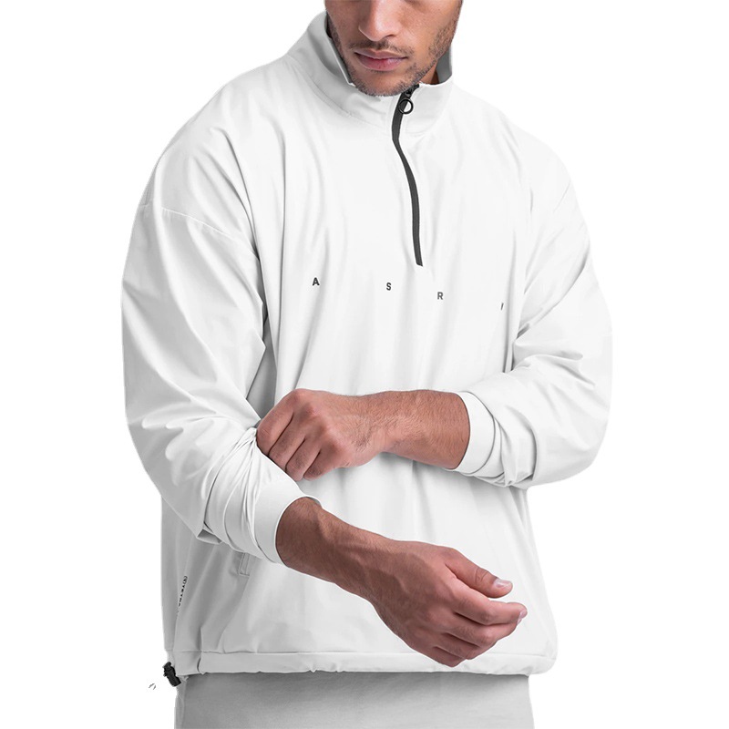 Running Gear Jacket - 남성용 체육관 러닝 후드, 보디빌더 재킷,