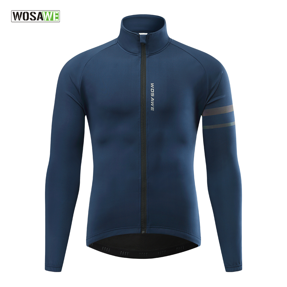 Running Gear Jacket - WOSAWE Men'sThermal 겨울 사이클링 자켓 양털