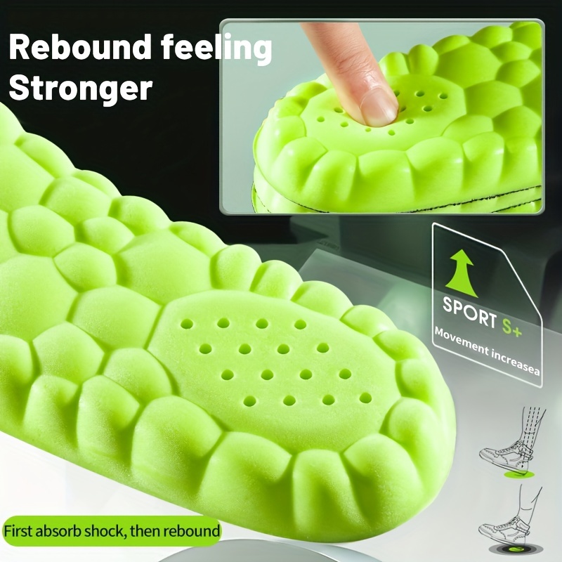 1 쌍 4D 슈퍼 소프트 스포츠 신발 깔창 발 바구니  - Insole Arch Support 리뷰 및 가격