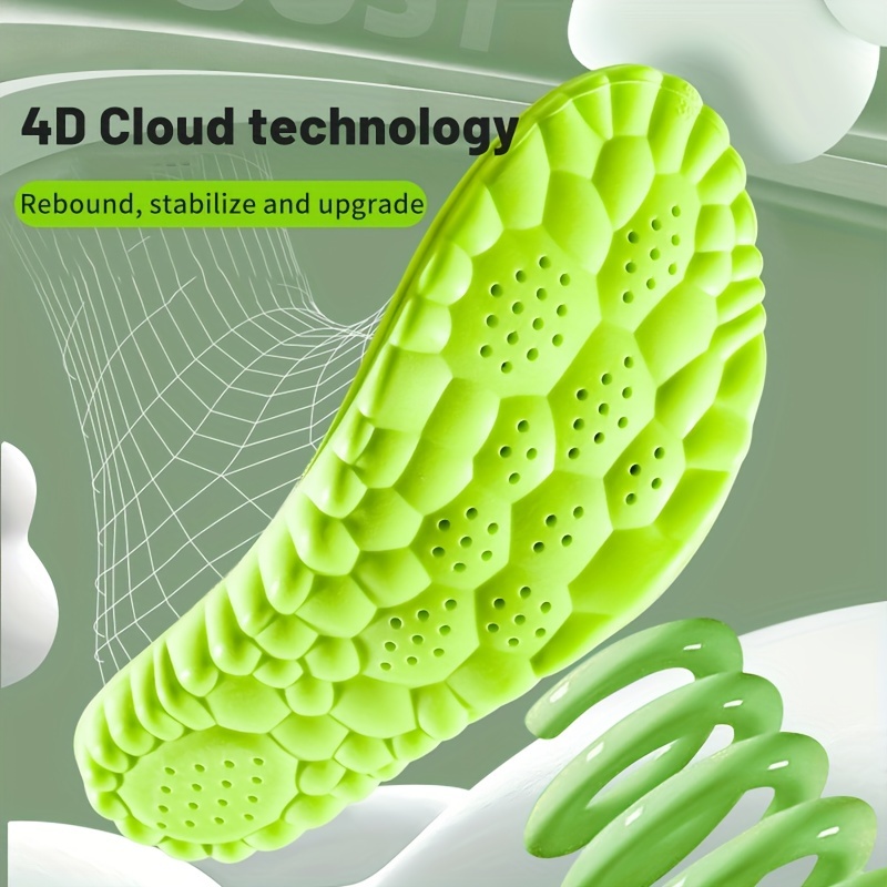1 쌍 4D 슈퍼 소프트 스포츠 신발 깔창 발 바구니  - Insole Arch Support 리뷰 및 가격