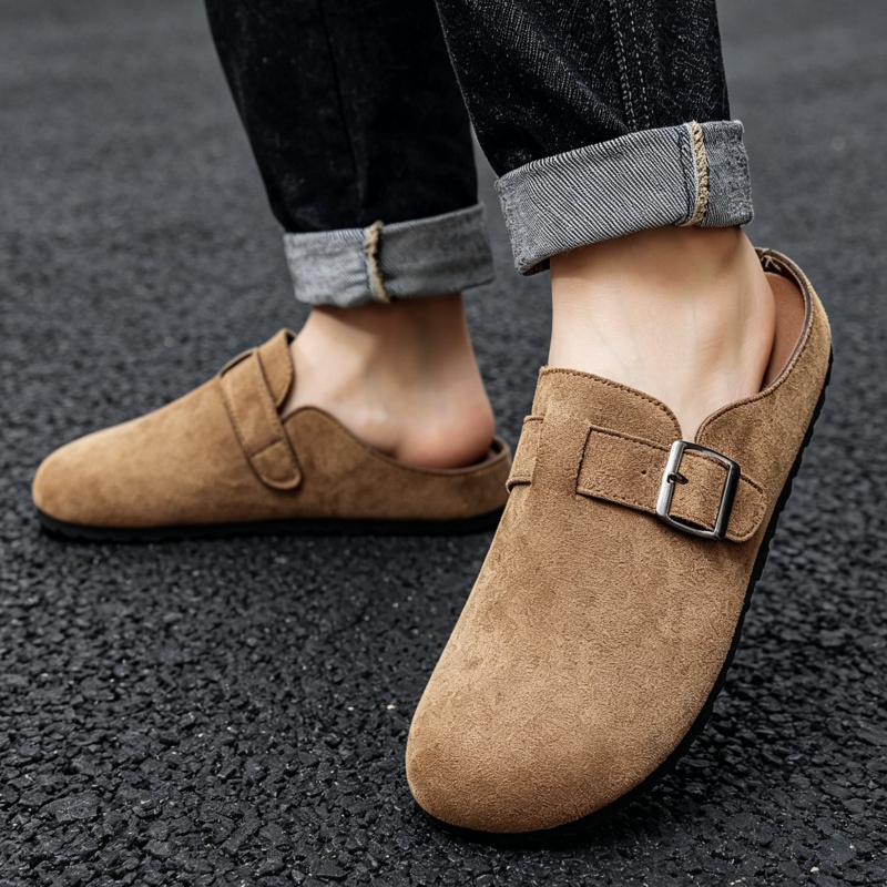 컴웜 패션 여성용 스웨이드 뮬 슬리퍼 남성용 코르크 인 - Insole Arch Support 리뷰 및 가격