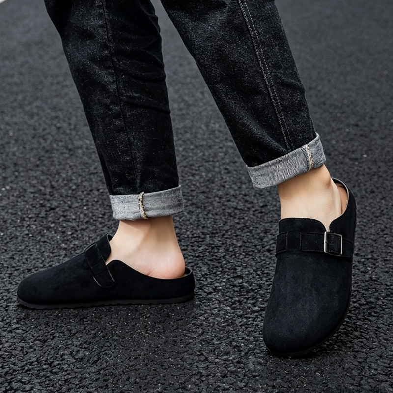 컴웜 패션 여성용 스웨이드 뮬 슬리퍼 남성용 코르크 인 - Insole Arch Support 리뷰 및 가격