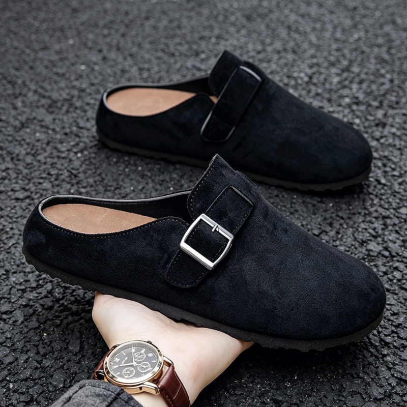 컴웜 패션 여성용 스웨이드 뮬 슬리퍼 남성용 코르크 인 - Insole Arch Support 리뷰 및 가격