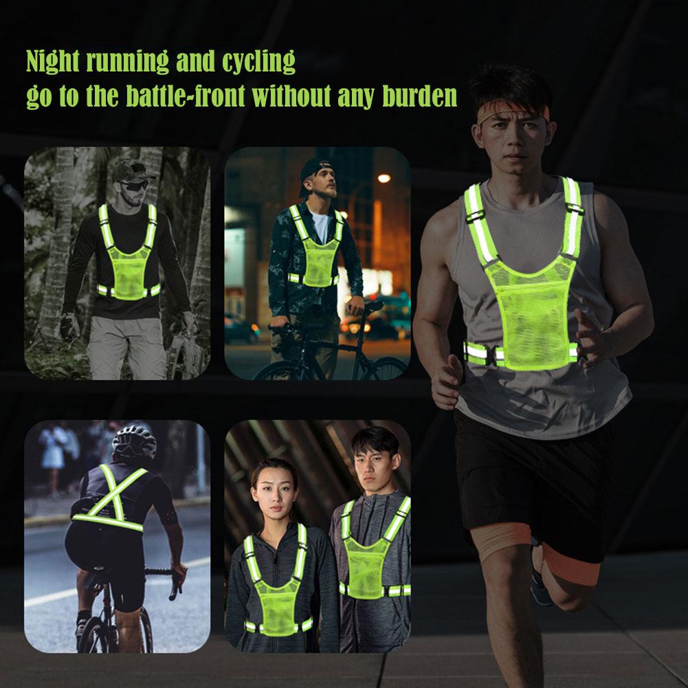반사 안전 조끼 경량 조절 가능 탄성 조끼 재킷 교통  - Running Gear Jacket 리뷰 및 가격