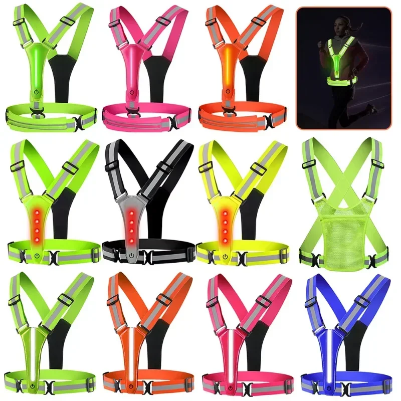 LED Reflective Vest Running Ge - Running Gear For Night 리뷰 및 가격