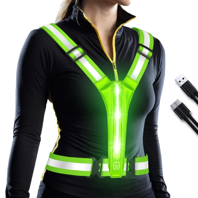 LED Reflective Vest Running Ge - Running Gear For Night 리뷰 및 가격