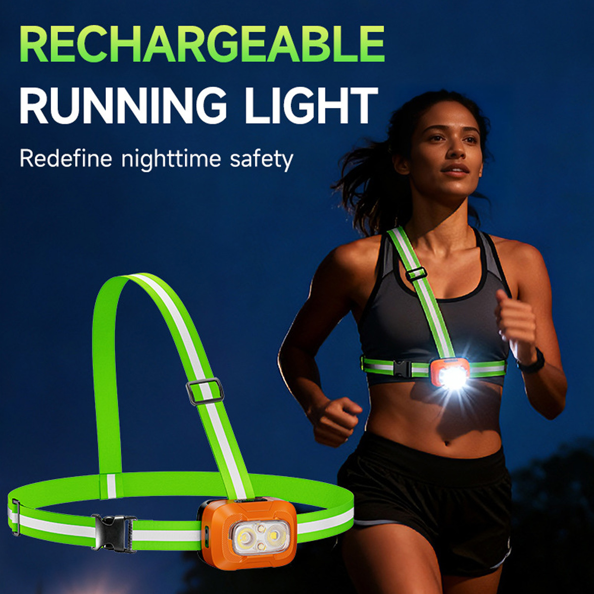러닝 라이트 USB 충전식 방수 경량 웨어러블 손전등  - Running Gear For Night 리뷰 및 가격