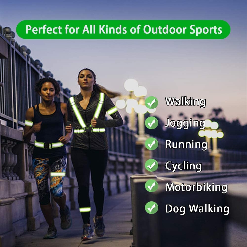 반사 스트랩 야간 작업 보안 러닝 사이클링 안전 반사  - Running Gear Jacket 리뷰 및 가격
